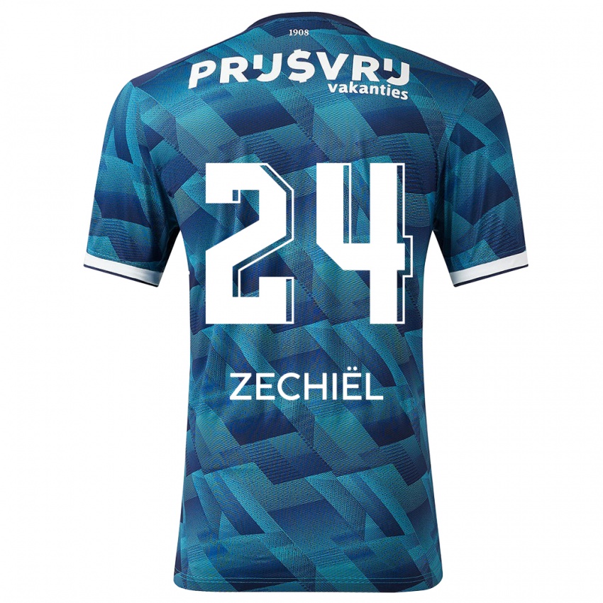 Damen Gjivai Zechiel #24 Blau Auswärtstrikot Trikot 2023/24 T-Shirt Österreich
