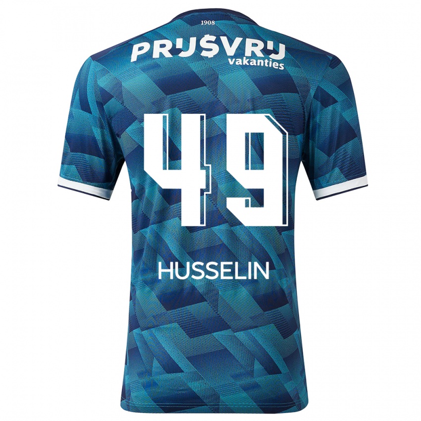 Damen Mateo Husselin #49 Blau Auswärtstrikot Trikot 2023/24 T-Shirt Österreich