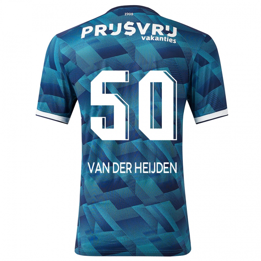 Damen Delano Van Der Heijden #50 Blau Auswärtstrikot Trikot 2023/24 T-Shirt Österreich