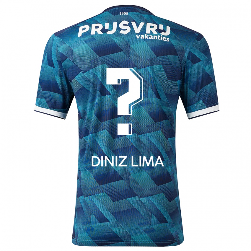 Damen Lucas Diniz Lima #0 Blau Auswärtstrikot Trikot 2023/24 T-Shirt Österreich