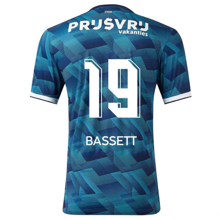 Damen Cole Bassett #19 Blau Auswärtstrikot Trikot 2023/24 T-Shirt Österreich