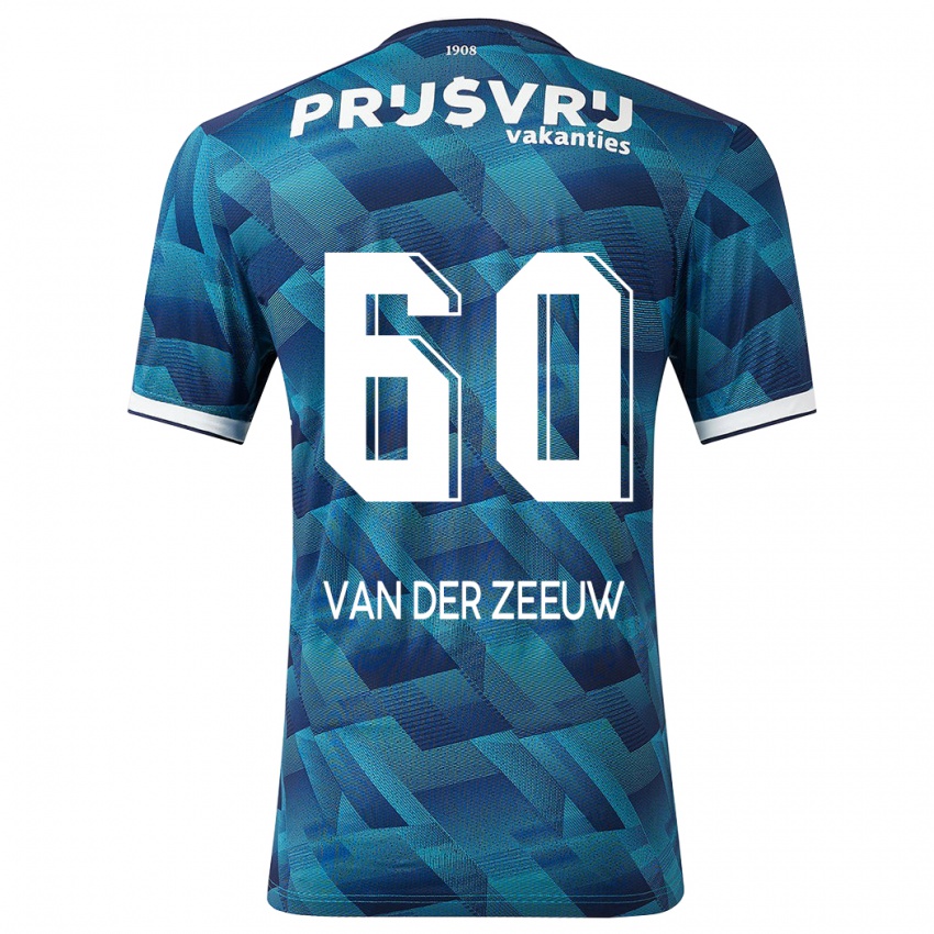 Damen Twan Van Der Zeeuw #60 Blau Auswärtstrikot Trikot 2023/24 T-Shirt Österreich