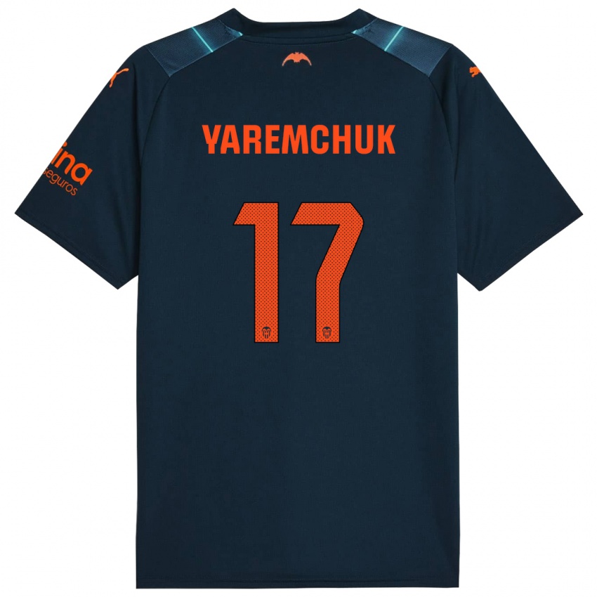 Damen Roman Yaremchuk #17 Marineblau Auswärtstrikot Trikot 2023/24 T-Shirt Österreich
