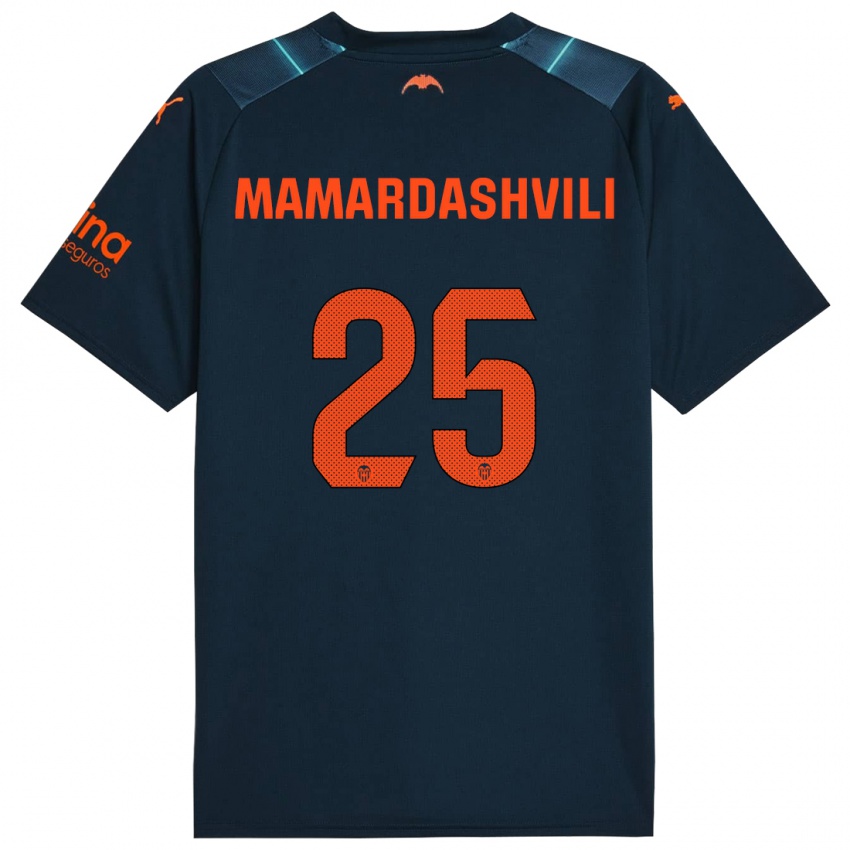 Damen Giorgi Mamardashvili #25 Marineblau Auswärtstrikot Trikot 2023/24 T-Shirt Österreich