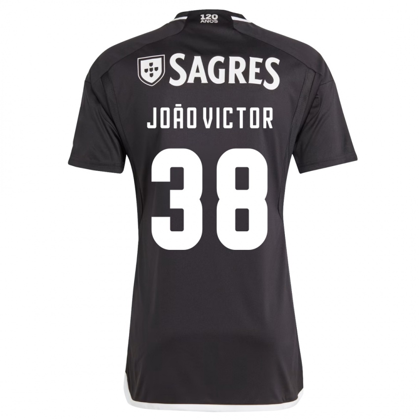 Damen João Victor #38 Schwarz Auswärtstrikot Trikot 2023/24 T-Shirt Österreich