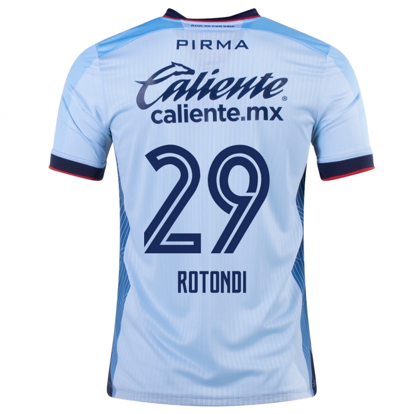 Damen Carlos Rotondi #29 Himmelblau Auswärtstrikot Trikot 2023/24 T-Shirt Österreich