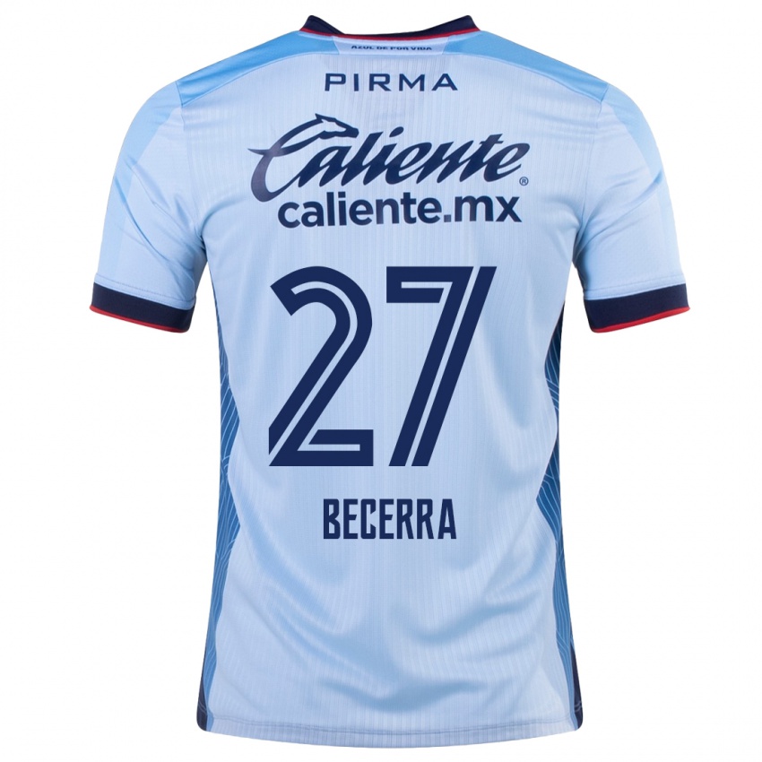 Damen Ana Becerra #27 Himmelblau Auswärtstrikot Trikot 2023/24 T-Shirt Österreich