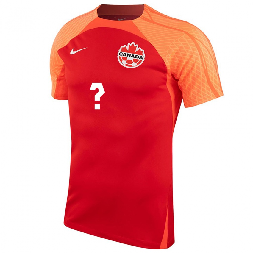 Herren Kanadische Ihren Namen #0 Orangefarben Heimtrikot Trikot 24-26 T-Shirt Österreich