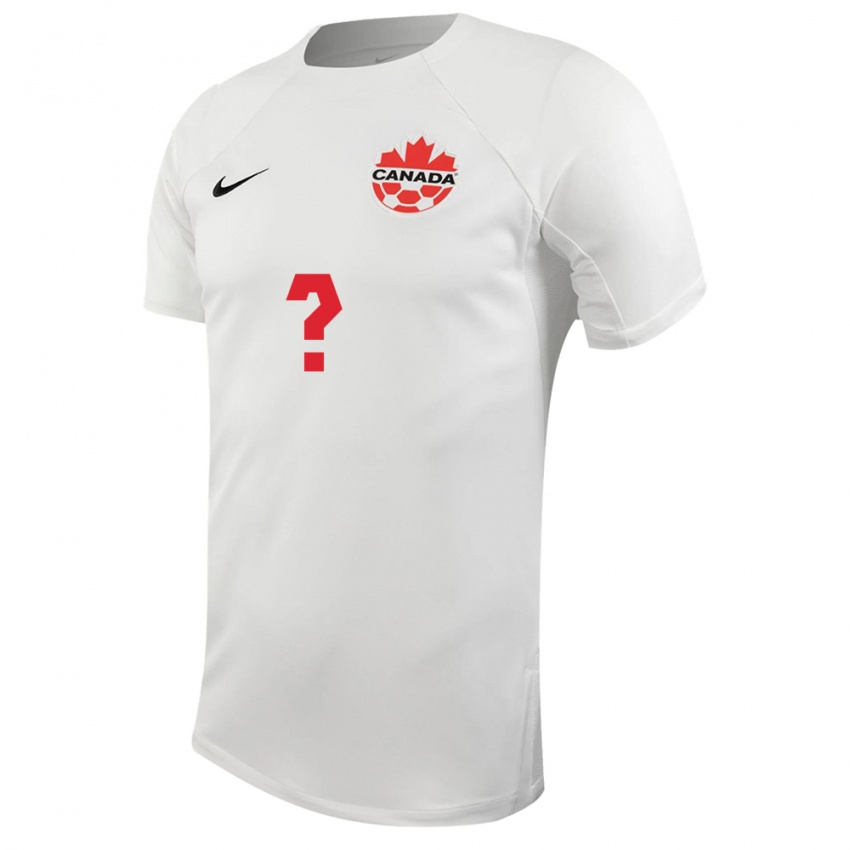 Herren Kanadische Ihren Namen #0 Weiß Auswärtstrikot Trikot 24-26 T-Shirt Österreich