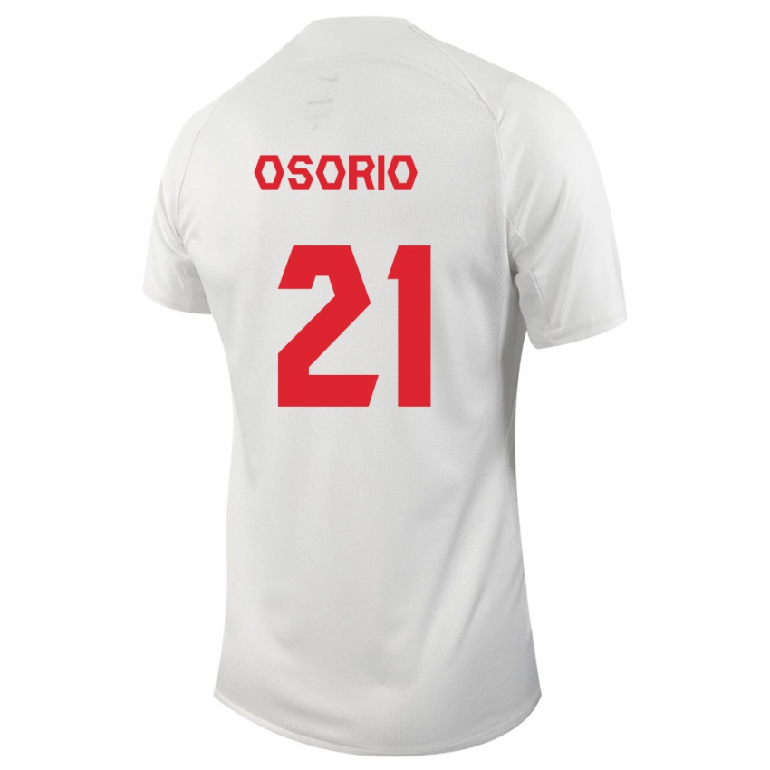 Herren Kanadische Jonathan Osorio #21 Weiß Auswärtstrikot Trikot 24-26 T-Shirt Österreich