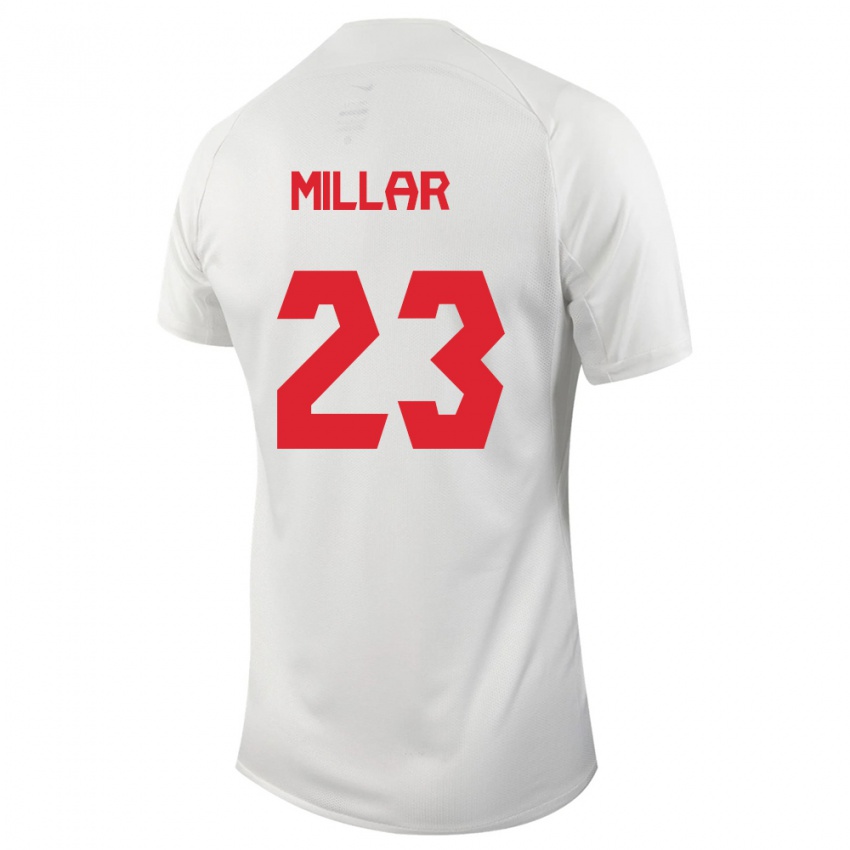 Herren Kanadische Liam Millar #23 Weiß Auswärtstrikot Trikot 24-26 T-Shirt Österreich