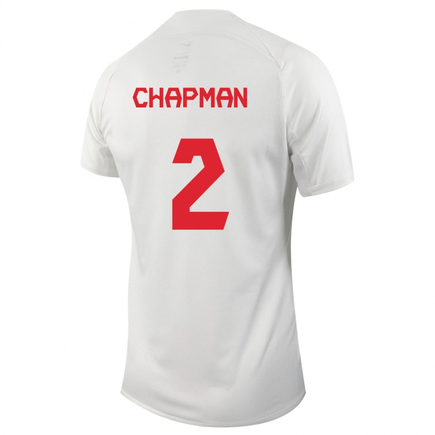 Herren Kanadische Allysha Chapman #2 Weiß Auswärtstrikot Trikot 24-26 T-Shirt Österreich