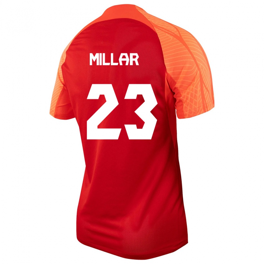 Damen Kanadische Liam Millar #23 Orangefarben Heimtrikot Trikot 24-26 T-Shirt Österreich