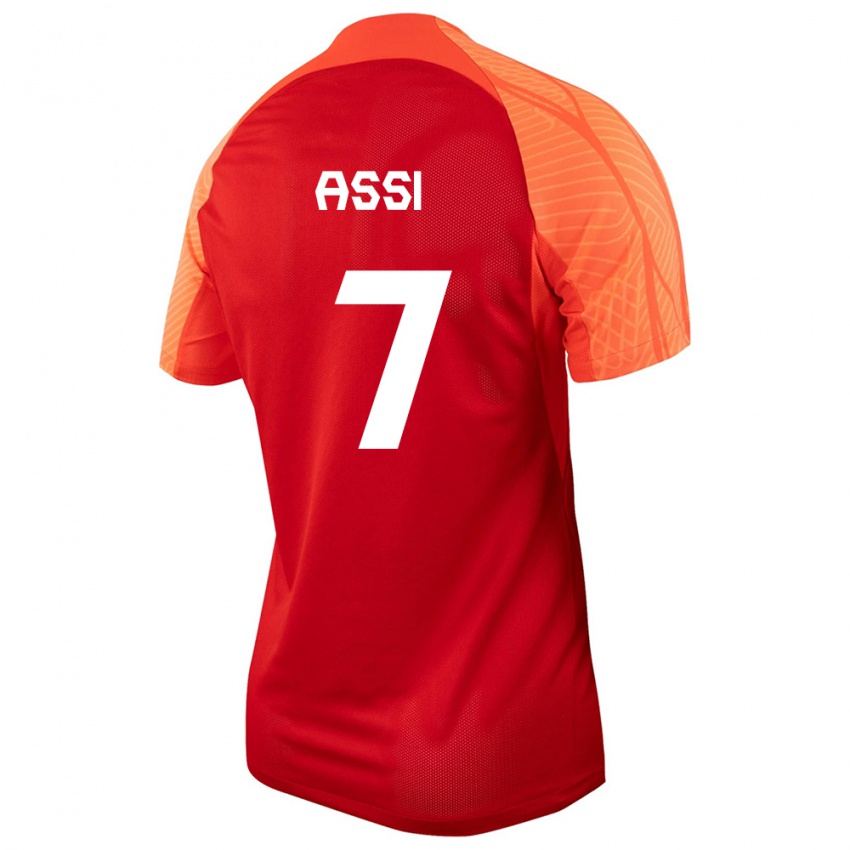 Damen Kanadische Jean Aniel Assi #7 Orangefarben Heimtrikot Trikot 24-26 T-Shirt Österreich