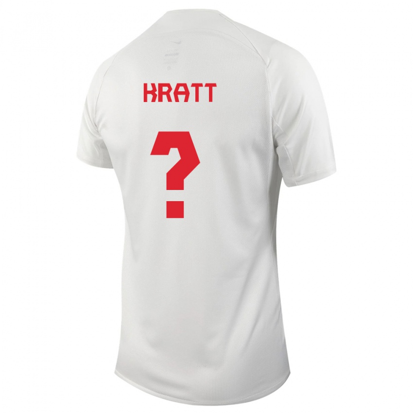 Damen Kanadische Ronan Kratt #0 Weiß Auswärtstrikot Trikot 24-26 T-Shirt Österreich