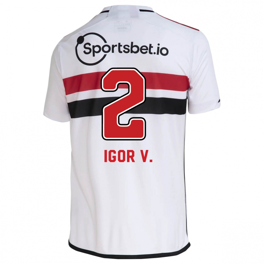 Kinder Igor Vinicius #2 Weiß Heimtrikot Trikot 2023/24 T-Shirt Österreich