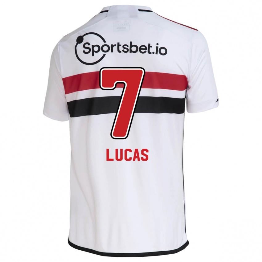 Kinder Lucas Moura #7 Weiß Heimtrikot Trikot 2023/24 T-Shirt Österreich