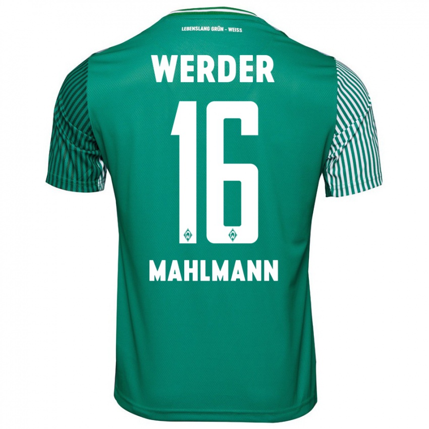 Kinder Justus Mahlmann #16 Grün Heimtrikot Trikot 2023/24 T-Shirt Österreich