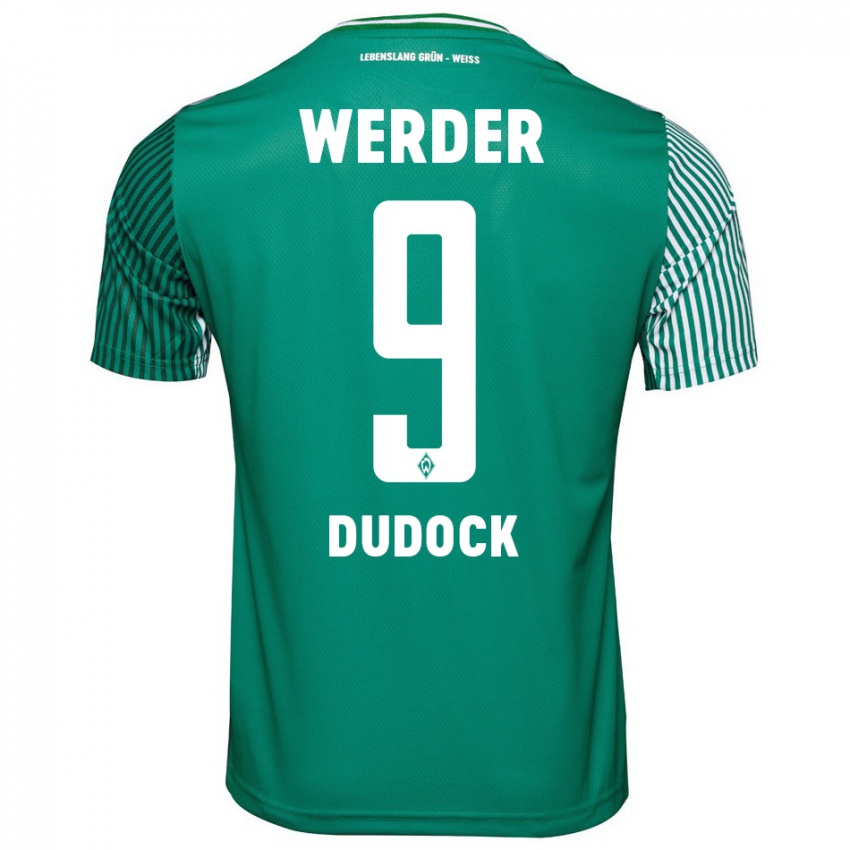 Kinder Joshua Dudock #9 Grün Heimtrikot Trikot 2023/24 T-Shirt Österreich
