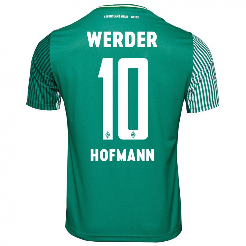 Kinder Justin Hofmann #10 Grün Heimtrikot Trikot 2023/24 T-Shirt Österreich