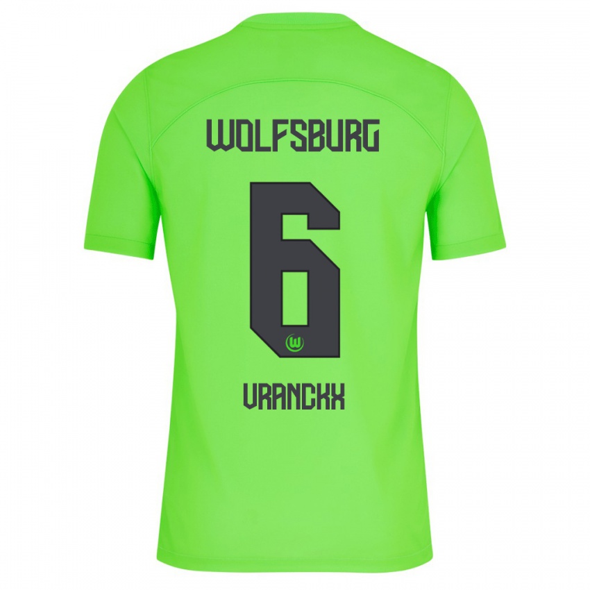Kinder Aster Vranckx #6 Grün Heimtrikot Trikot 2023/24 T-Shirt Österreich