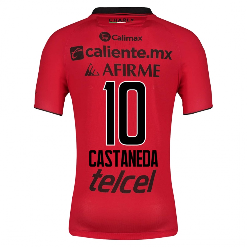 Kinder Kevin Castañeda #10 Rot Heimtrikot Trikot 2023/24 T-Shirt Österreich