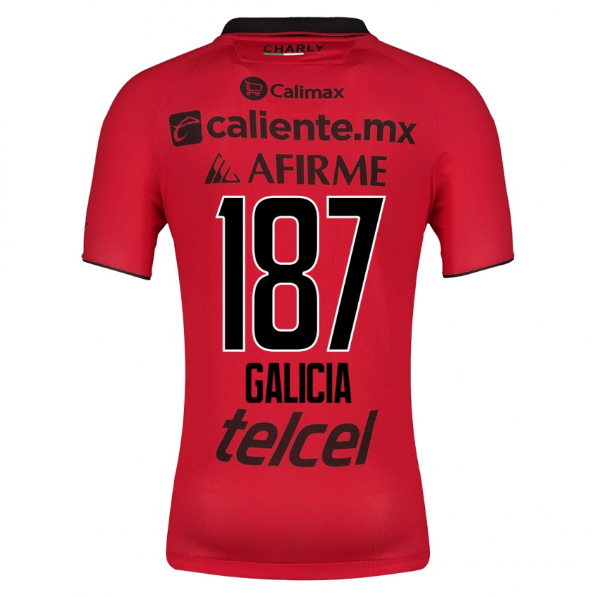 Kinder Carlos Galicia #187 Rot Heimtrikot Trikot 2023/24 T-Shirt Österreich
