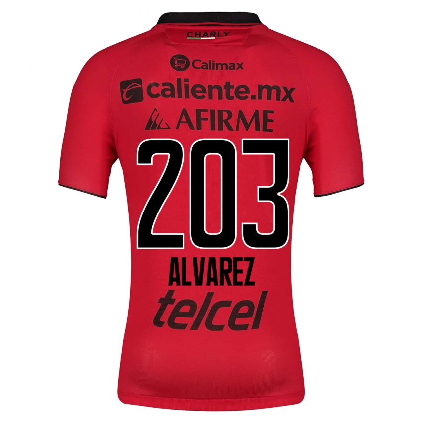 Kinder Jaime Álvarez #203 Rot Heimtrikot Trikot 2023/24 T-Shirt Österreich