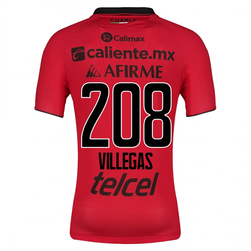 Kinder Óscar Villegas #208 Rot Heimtrikot Trikot 2023/24 T-Shirt Österreich