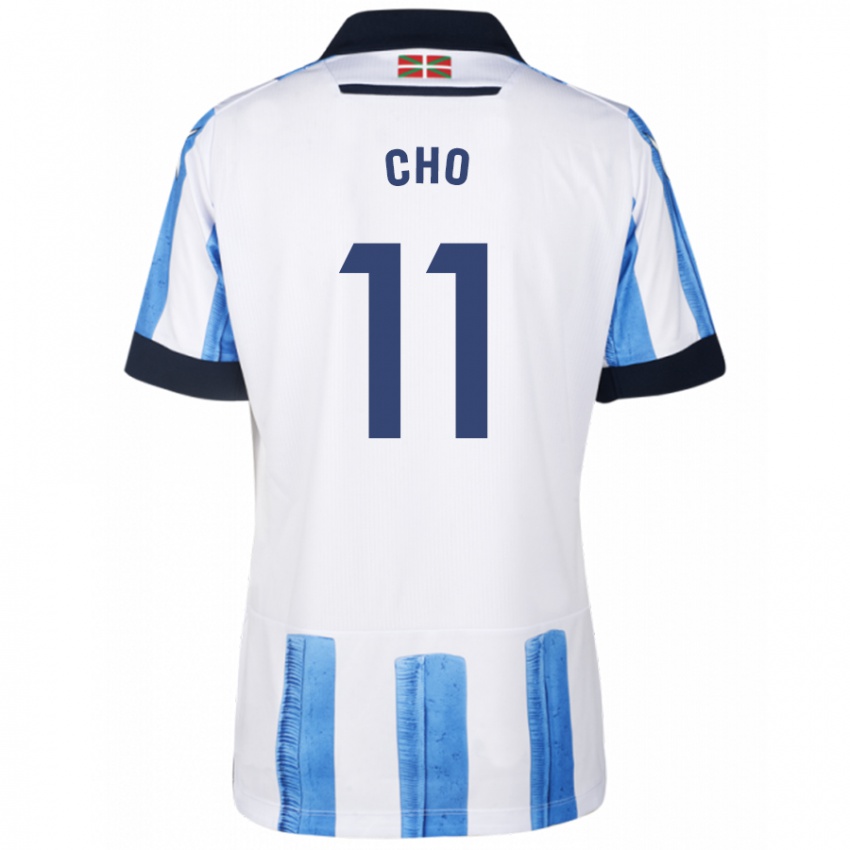 Kinder Mohamed-Ali Cho #11 Blau Weiss Heimtrikot Trikot 2023/24 T-Shirt Österreich
