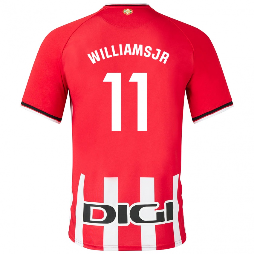 Kinder Nico Williams #11 Rot Heimtrikot Trikot 2023/24 T-Shirt Österreich