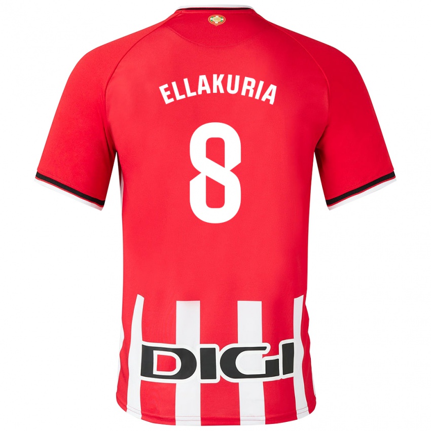 Kinder Eneko Ellakuria #8 Rot Heimtrikot Trikot 2023/24 T-Shirt Österreich