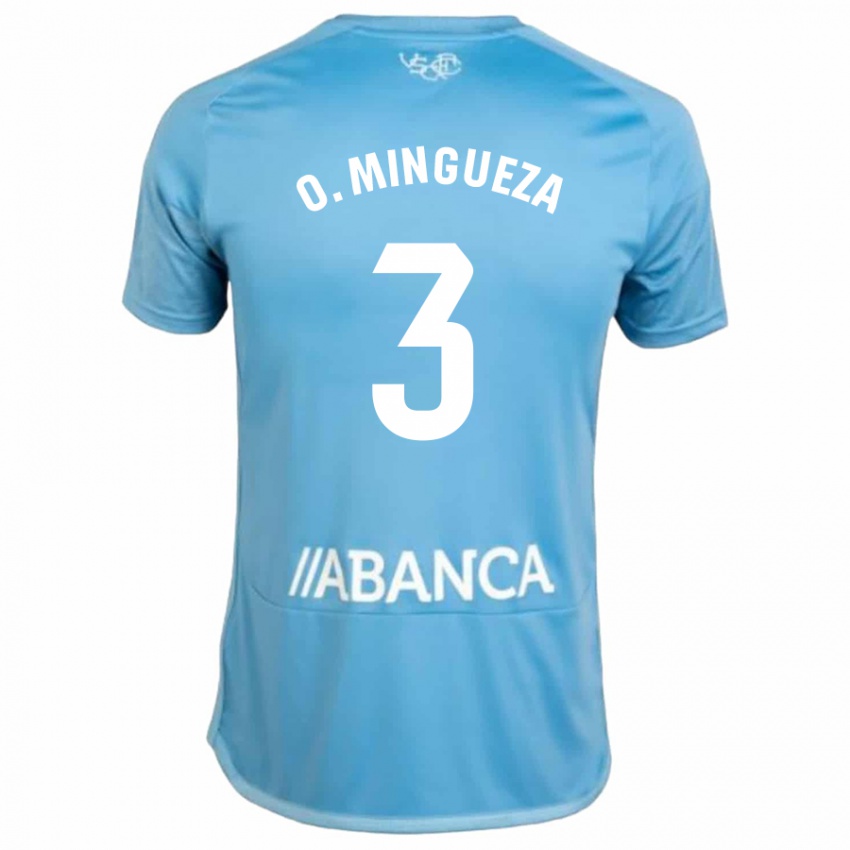 Kinder Óscar Mingueza #3 Blau Heimtrikot Trikot 2023/24 T-Shirt Österreich