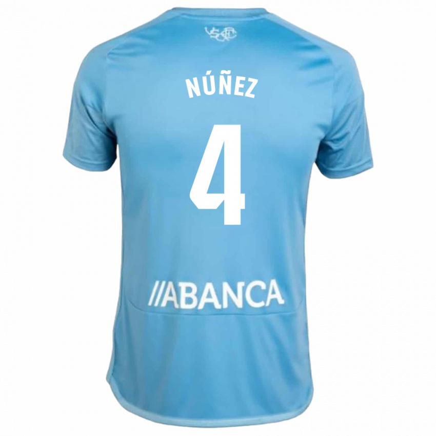 Kinder Unai Núñez #4 Blau Heimtrikot Trikot 2023/24 T-Shirt Österreich