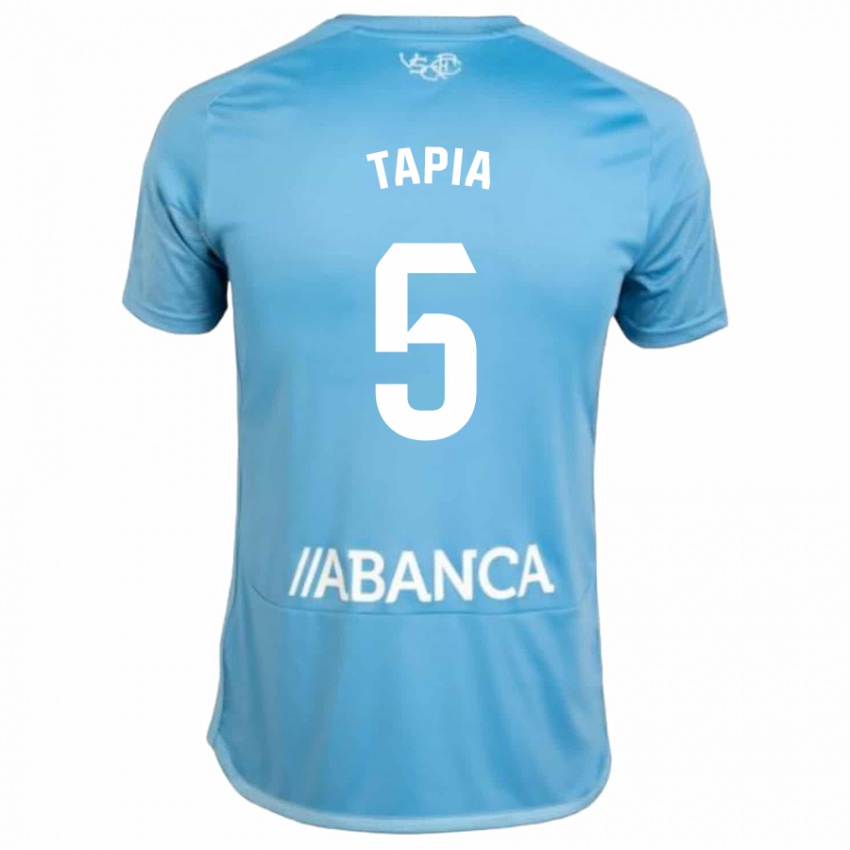 Kinder Renato Tapia #5 Blau Heimtrikot Trikot 2023/24 T-Shirt Österreich