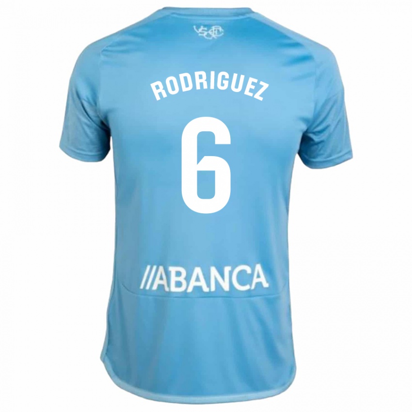 Kinder Damián Rodríguez #6 Blau Heimtrikot Trikot 2023/24 T-Shirt Österreich