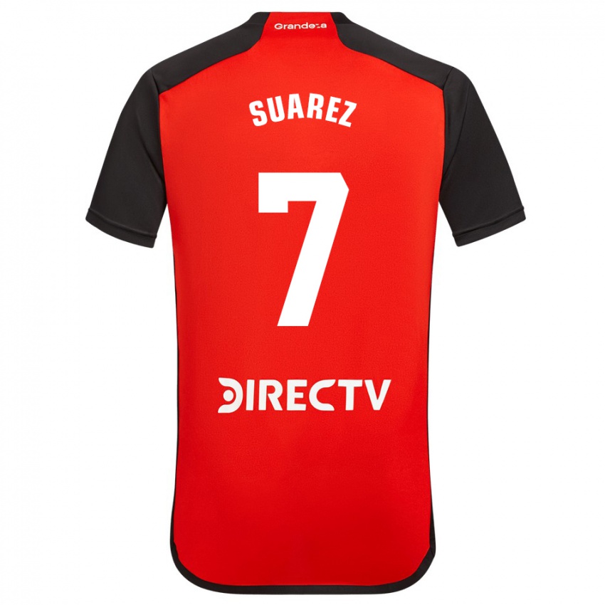 Kinder Matias Suarez #7 Rot Auswärtstrikot Trikot 2023/24 T-Shirt Österreich