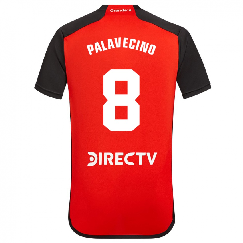 Kinder Agustin Palavecino #8 Rot Auswärtstrikot Trikot 2023/24 T-Shirt Österreich