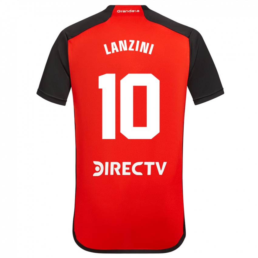 Kinder Manuel Lanzini #10 Rot Auswärtstrikot Trikot 2023/24 T-Shirt Österreich