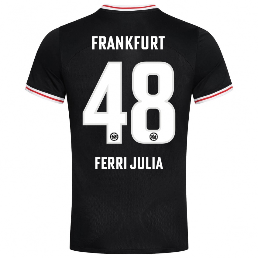 Kinder Nacho Ferri #48 Schwarz Auswärtstrikot Trikot 2023/24 T-Shirt Österreich