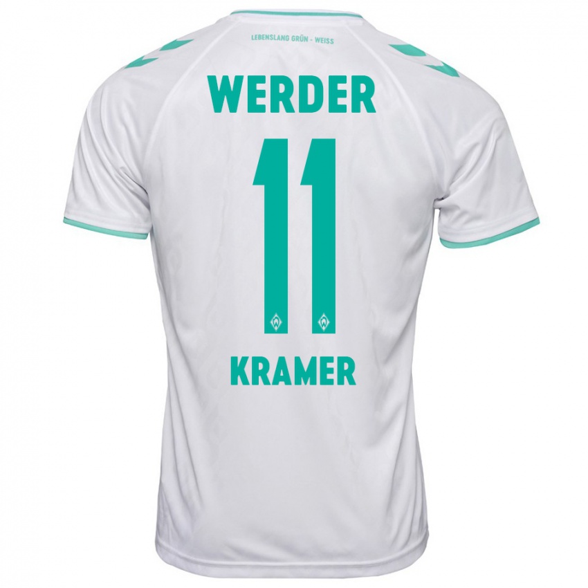 Kinder Levi-Marinus Kramer #11 Weiß Auswärtstrikot Trikot 2023/24 T-Shirt Österreich