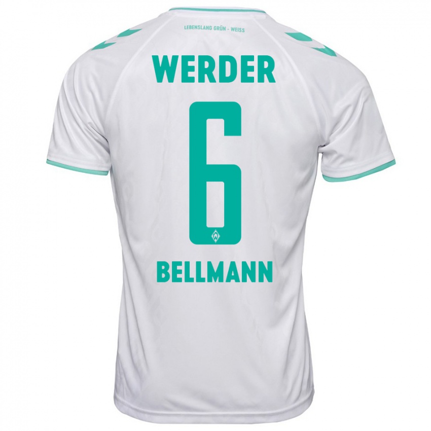 Kinder Paul Bellmann #6 Weiß Auswärtstrikot Trikot 2023/24 T-Shirt Österreich