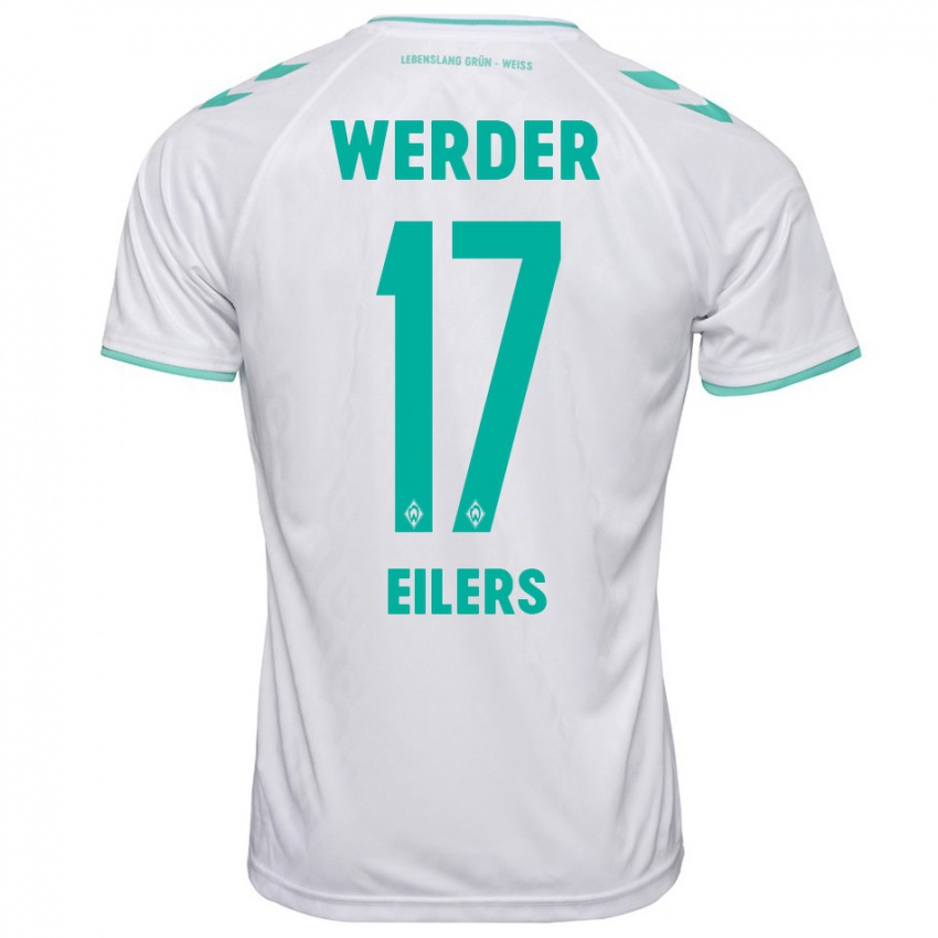 Kinder Jonas Eilers #17 Weiß Auswärtstrikot Trikot 2023/24 T-Shirt Österreich