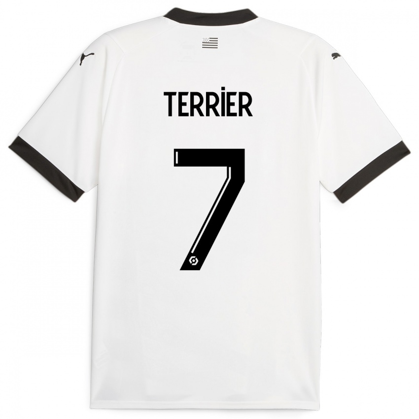Kinder Martin Terrier #7 Weiß Auswärtstrikot Trikot 2023/24 T-Shirt Österreich