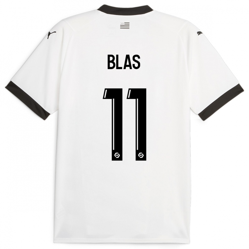 Kinder Ludovic Blas #11 Weiß Auswärtstrikot Trikot 2023/24 T-Shirt Österreich