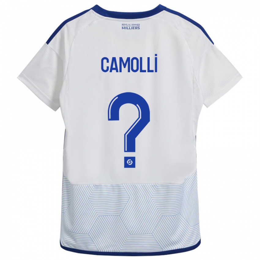 Kinder Benjamin Camolli #0 Weiß Auswärtstrikot Trikot 2023/24 T-Shirt Österreich