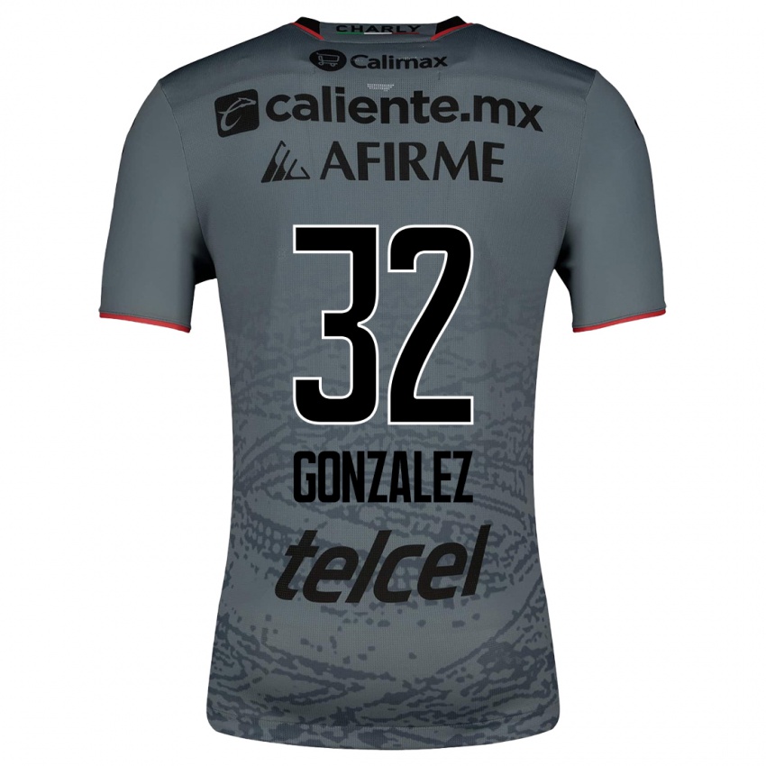 Kinder Carlos Gonzalez #32 Grau Auswärtstrikot Trikot 2023/24 T-Shirt Österreich