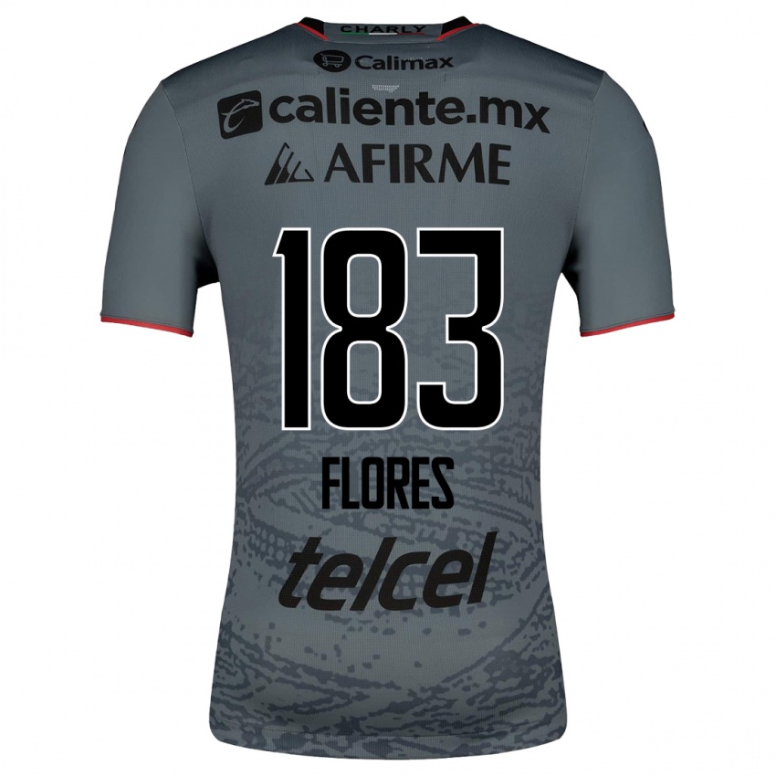 Kinder Abraham Flores #183 Grau Auswärtstrikot Trikot 2023/24 T-Shirt Österreich