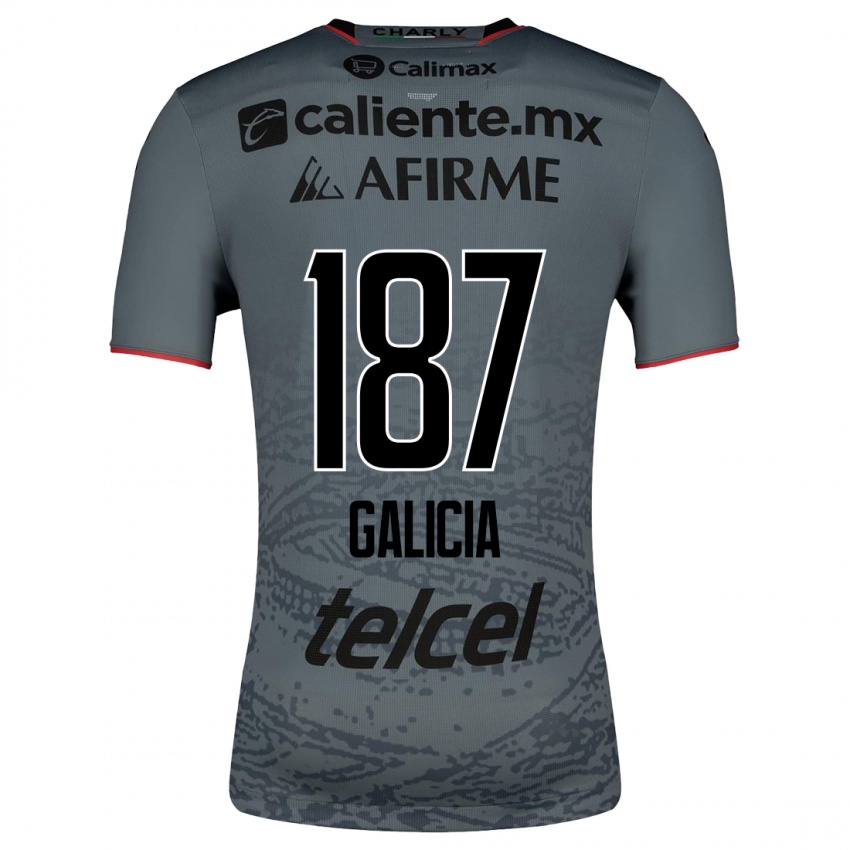 Kinder Carlos Galicia #187 Grau Auswärtstrikot Trikot 2023/24 T-Shirt Österreich