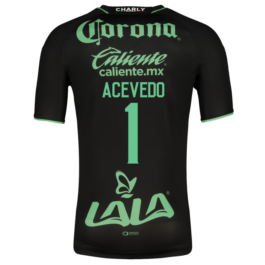 Kinder Carlos Acevedo #1 Schwarz Auswärtstrikot Trikot 2023/24 T-Shirt Österreich